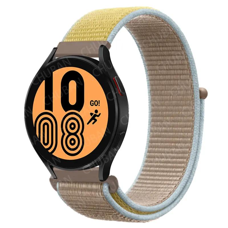 Nylon Loop For Samsung Galaxy Watch 6 5 Pro/4/classic/gear S3 Frontier/active Sport Bracelet Huawei Watch Gt2 3 22mm 20mm Strap