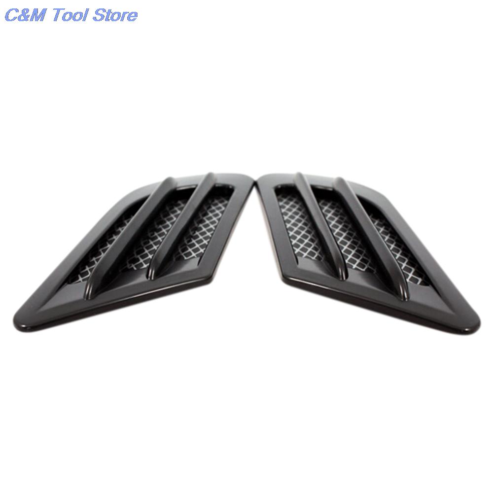 2 шт./компл. автомобильный боковой воздушный поток дефлектор для крышки отверстия крыла впускная решетка воздуховод украшение ABS пластиковая наклейка