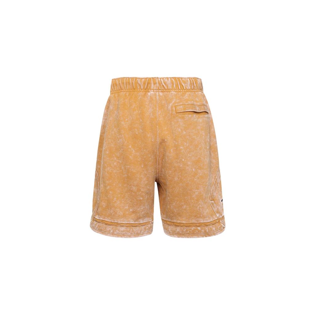 Jordan FW22 Logo Print Drawstring Distressed Straight Shorts Men Bottoms Orange DR3093-712