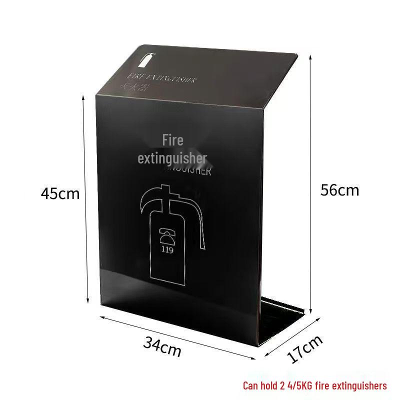 Fire Extinguisher Rack with Storage and Safety Cover for Dry Powder