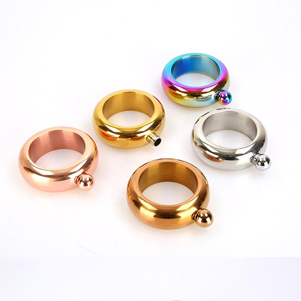 3,5 унции Металлическая фляга-браслет Подходит для виски, водки, для хранения виски/алкоголя, винные аксессуары, круглая шикарная фляга