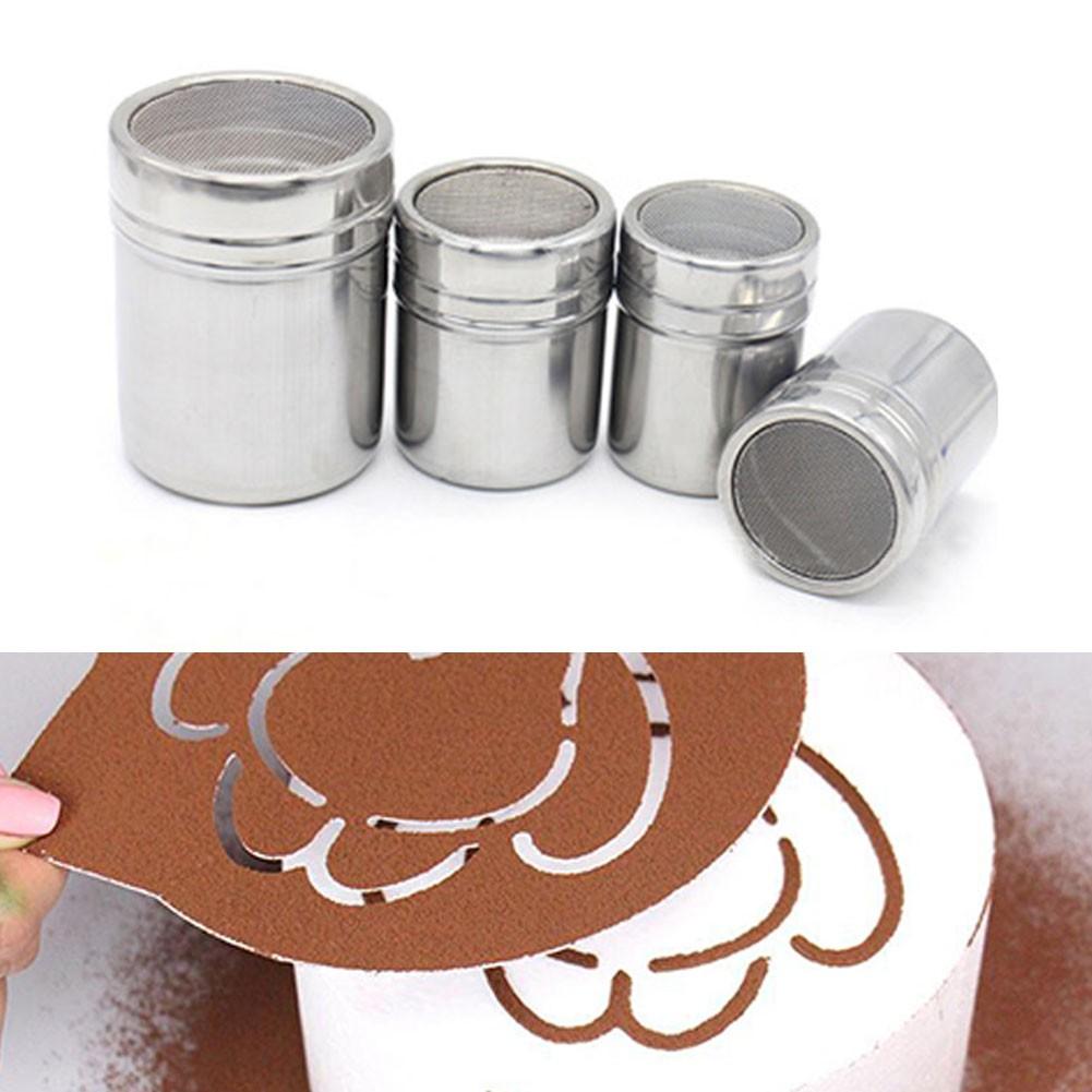 Нержавеющая сталь с мелкой сеткойТип порошковой разбрызгивателя Сахарная пудра Банка с какао-мукой