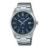 Casio Men's Watch - MTP-VD03D-2AUDF Blue Dial, Silver Band, Silver, Bracelet