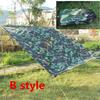 Camouflage Outdoor Sports Awning Tarp for Camping Hiking Fishing Folding Waterproof Durable Portable Shelter Sunshade Tent Cover