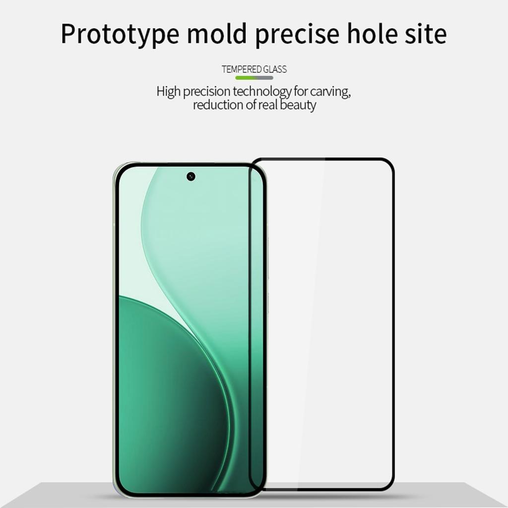 For Oppo Reno14 5G Screen Protector MOFI 9H Full Glue Full Coverage High Aluminum-Silicon Glass Film