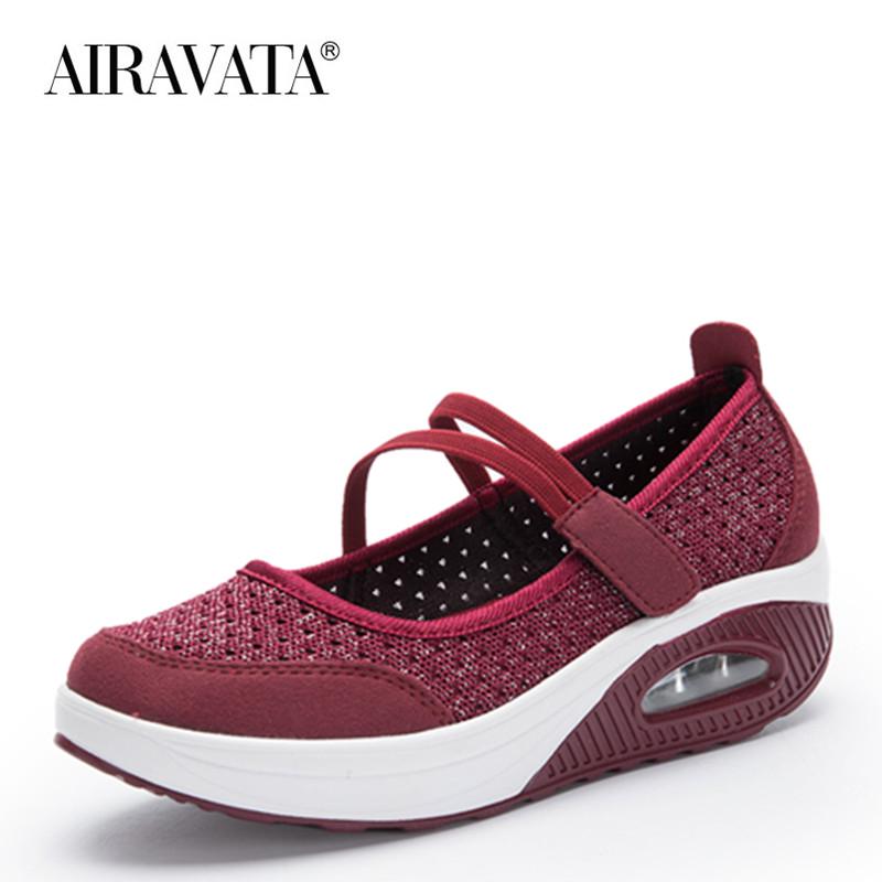 Женская обувь на воздушной подушке, легкая дышащая спортивная обувь для отдыха увеличенного размера