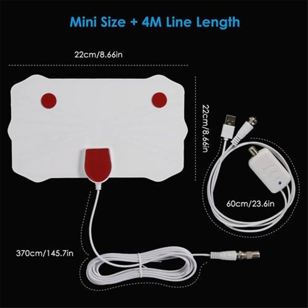 200Mile Range Antenna TV Digital HD HDTV 1080P Sky Wire 4K Antena Indoor Aerial