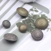 10 шт. Круглая форма DIY пуговицы на хвостовике аксессуары для одежды пуговицы поделки металлические пуговицы ремонт шитье сплав костюм пальто