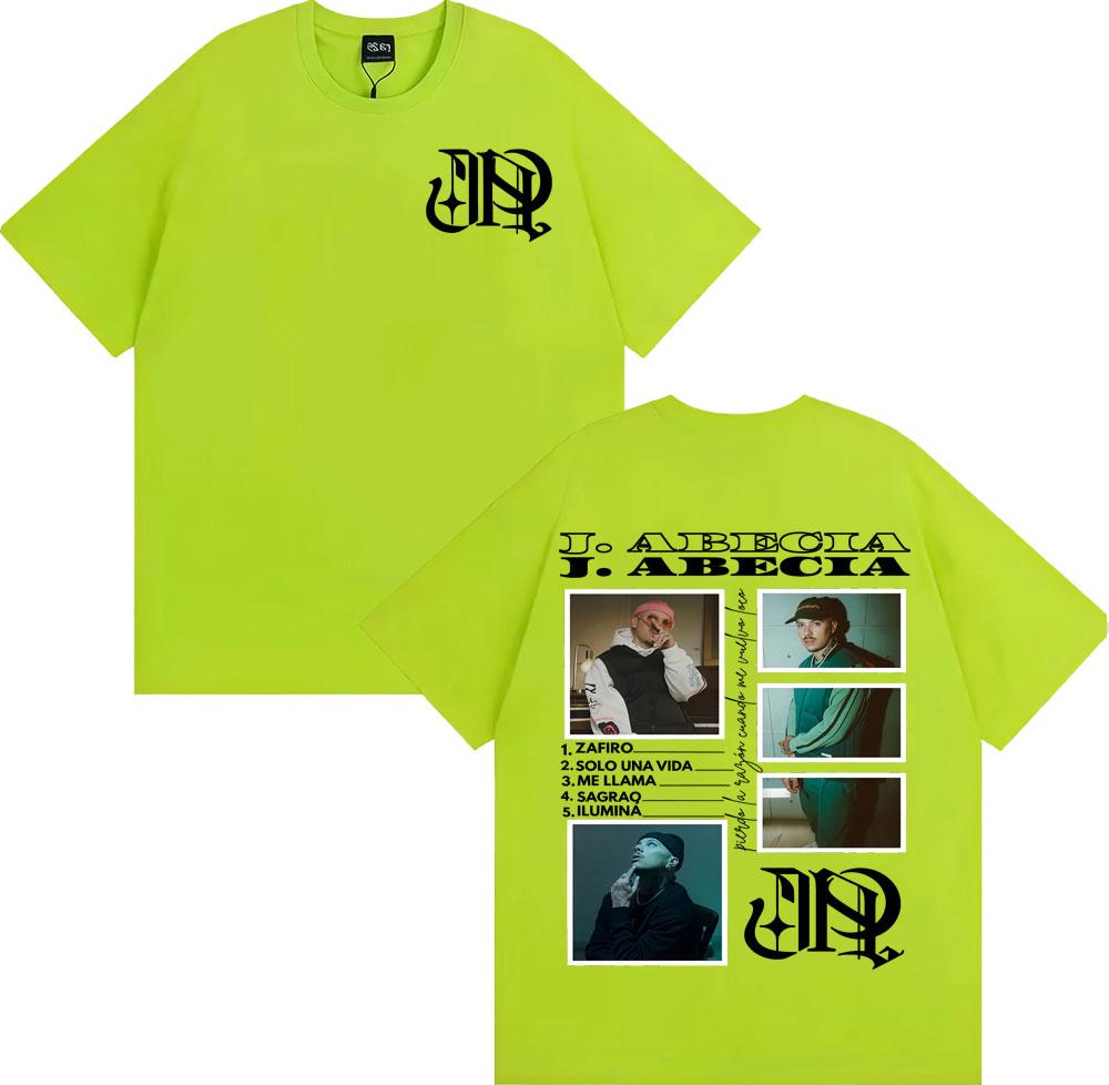 Rapper J Abecia Desvelos Tour 2025 New Album T-shirts Men Women Fashion Hip Hop Retro T Shirt Summer Casual 100% Cotton T-shirt