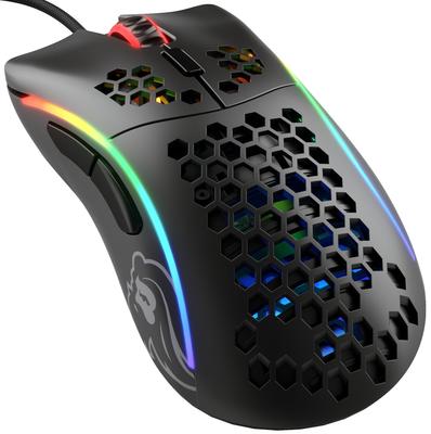 Игровая мышь Glorious Model D Проводная мышь Ergo Small RGB светящаяся 6 программных кнопок DPI 12 черная ПК оснащена переключателем Omron Игровая мышь (62g)