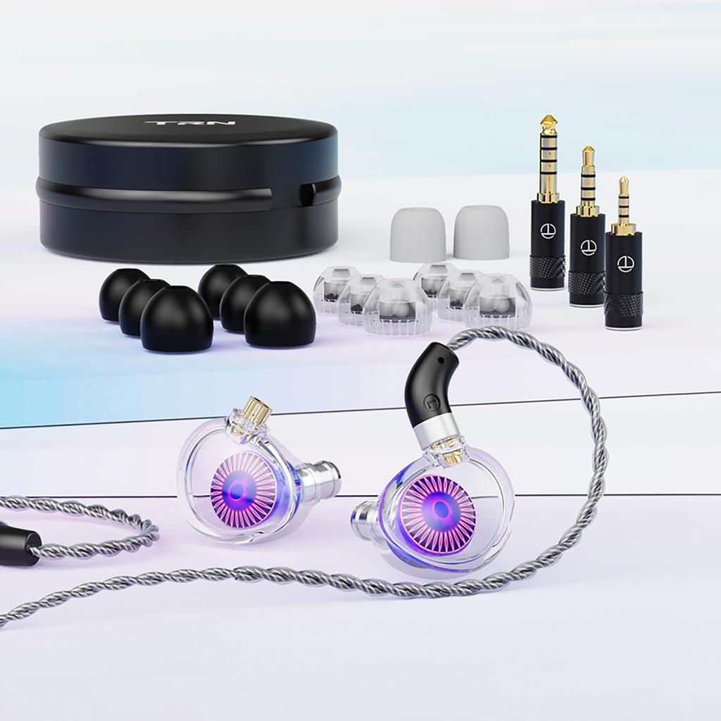 Linsoul TRN Medusa High Performance HiFi Dynamic Earphones Equipped with a Large Mouth Diameter 12mm Second Generation LCP Dynamic Driver Innovative