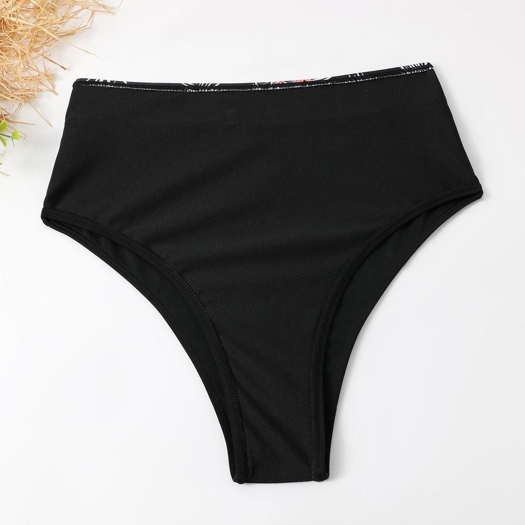 Женский разделенный комплект из трех предметов, блузка с высокой талией и длинными рукавами, солнцезащитные комплекты бикини