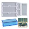 Domino Storage Box Epoxy Resin Mold Container Casting Silicone Mould DIY Crafts Making Tools Rectangular Resin Molds