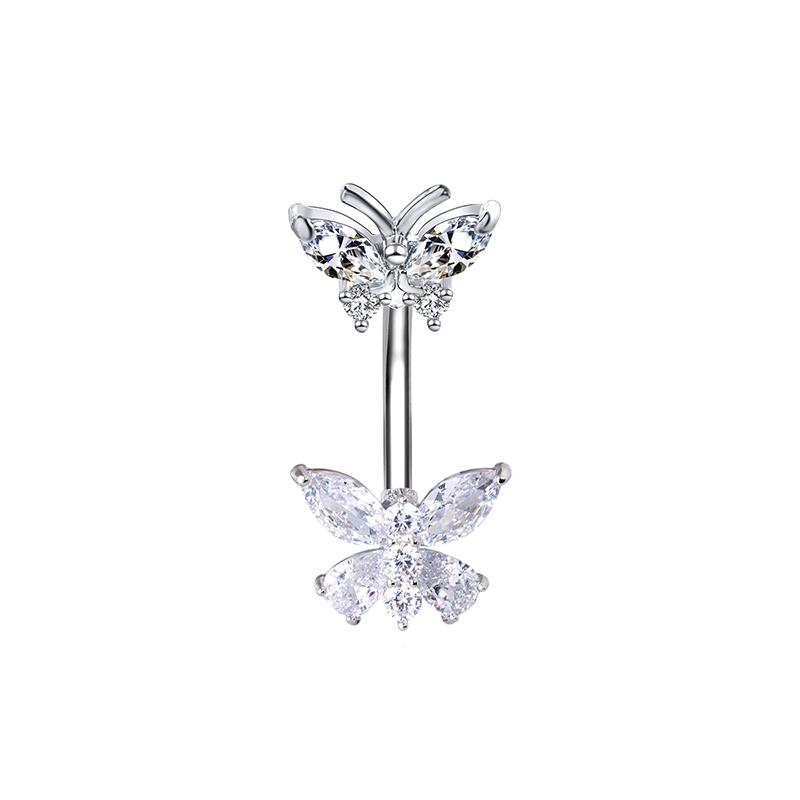 Милое кольцо в виде медведя-бабочки для пупка, кольцо для женщин и девочек, изысканное сексуальное кольцо для пирсинга пупка, пирсинг, ювелирные изделия, подарки