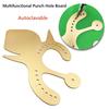 1 Piece Multifunctional Dental Rubber Dam Punch Hole Board Rubber Dam Instrument Stainless Steel Teeth Whitening Tool