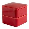 Kamoshika Douguten Square Lidded Storage Container Set, 2-Tier, Microwave-Safe, Banko Ware Ceramic, Made In Japan (Red)