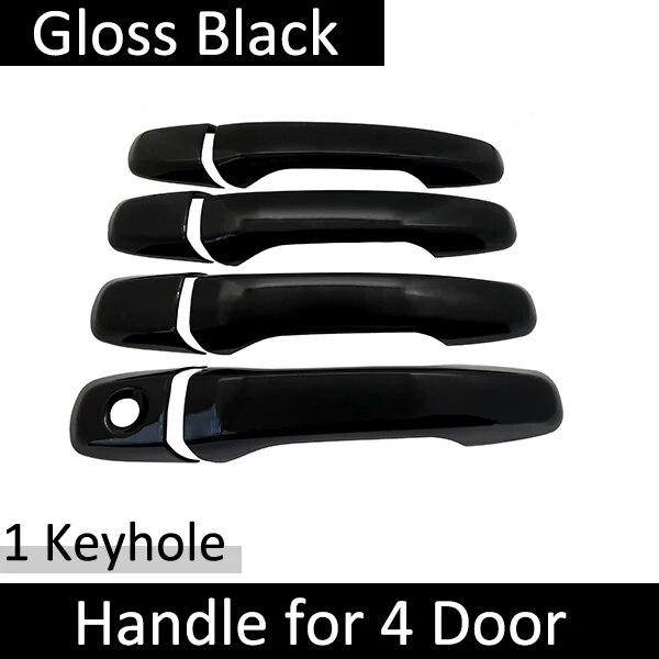 Подходит для Ford Explorer U502 2011 ~ 2018, классический глянцевый черный умный чехол для дверной ручки, наклейки, отделка автомобиля, украшения внешних аксессуаров