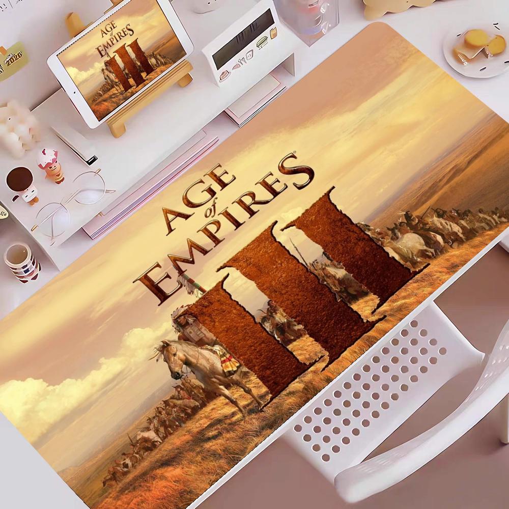 Age Of Empires Gaming Mouse Pad E-sports Gaming Mouse Pad Oversized Personalized Desk Pad Keyboard Mouse Pad Non-Slip Desk Mat