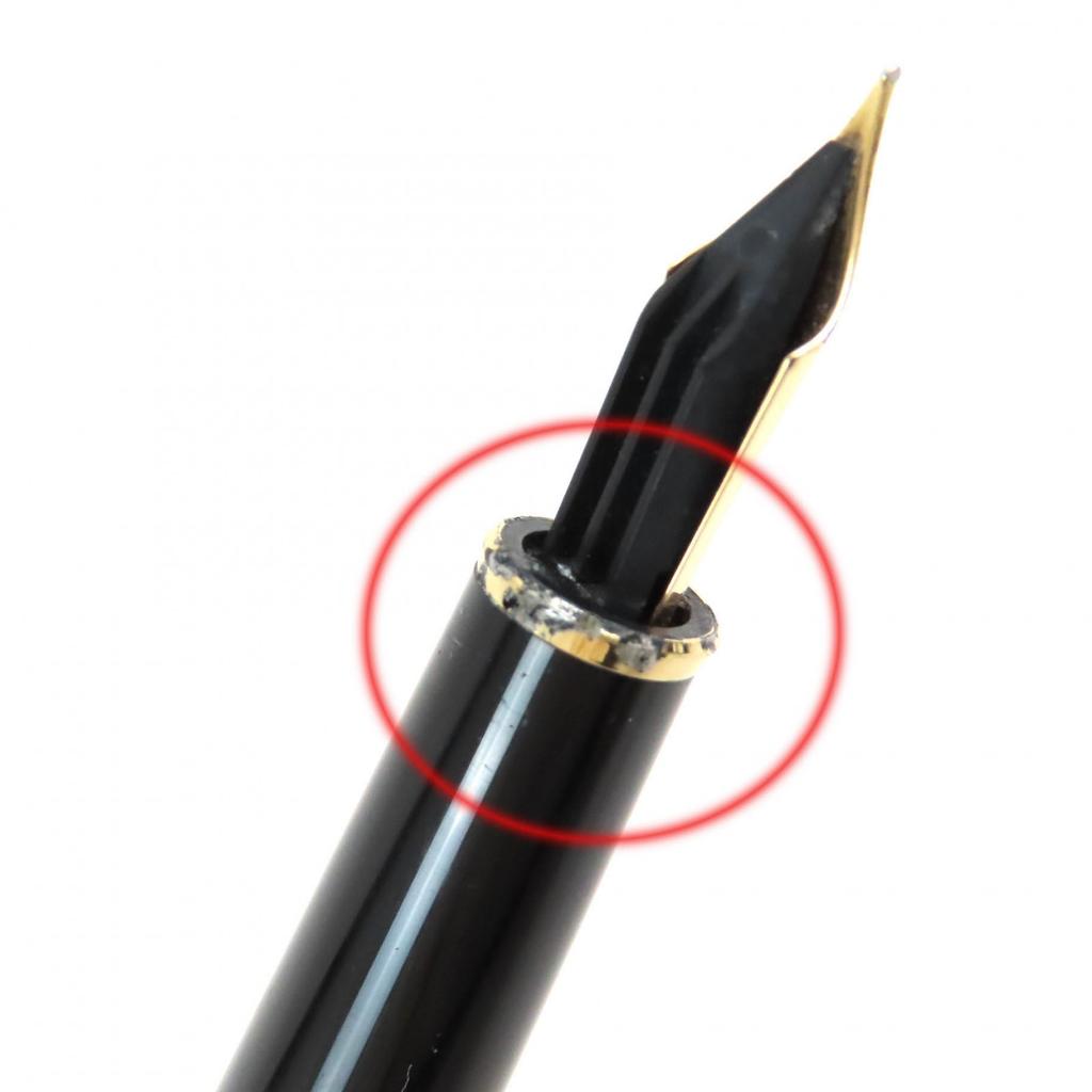 Montblanc Перьевая ручка Meisterstück Classic белая звезда Черное золото 14K мужская Б/у