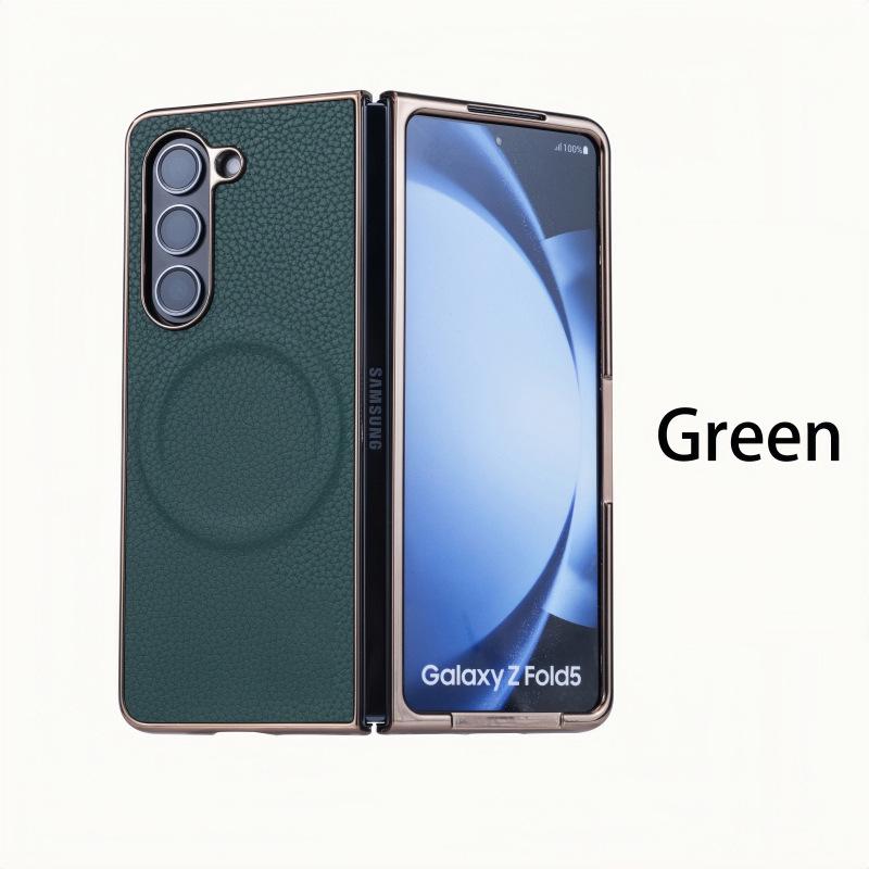 Роскошный магнитный чехол с рисунком личи для телефона Samsung Z-Fold 7/6