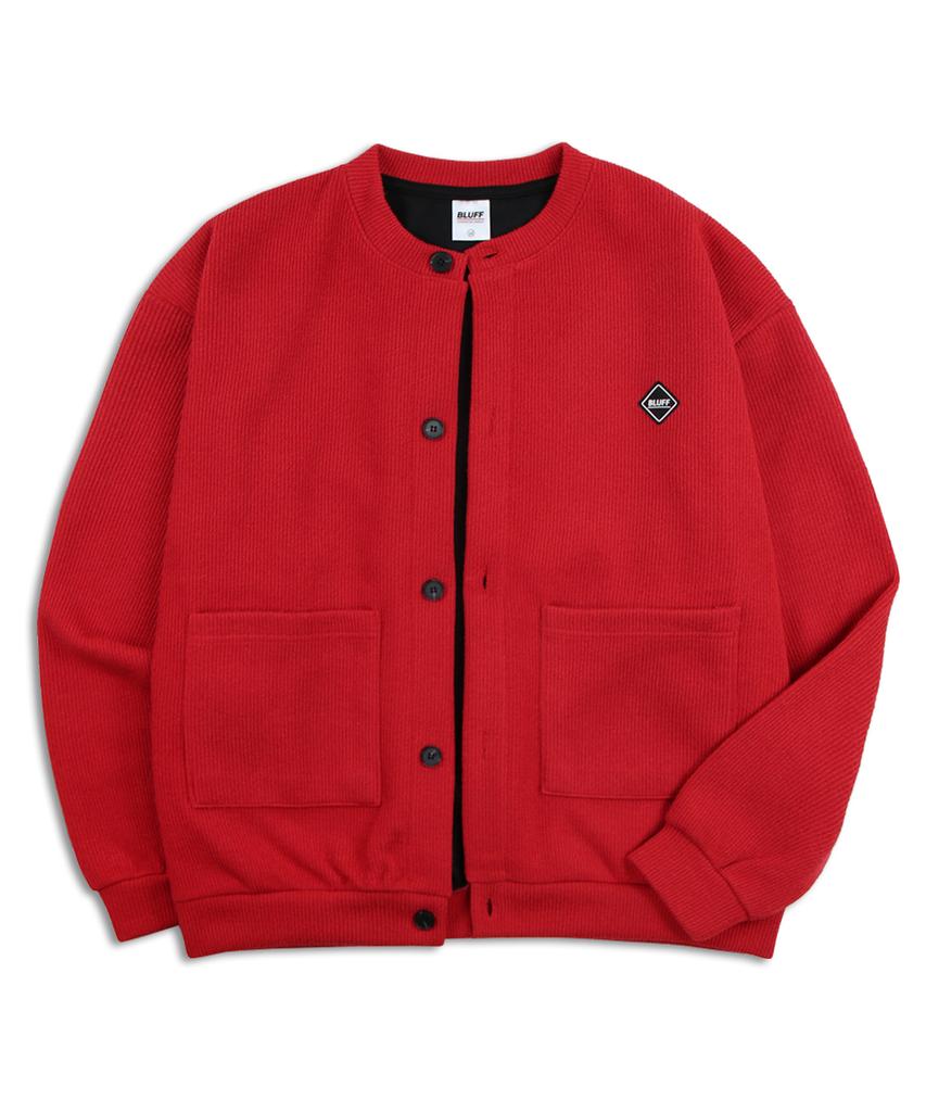 Флисовый кардиган Bluff Knit [Красный]