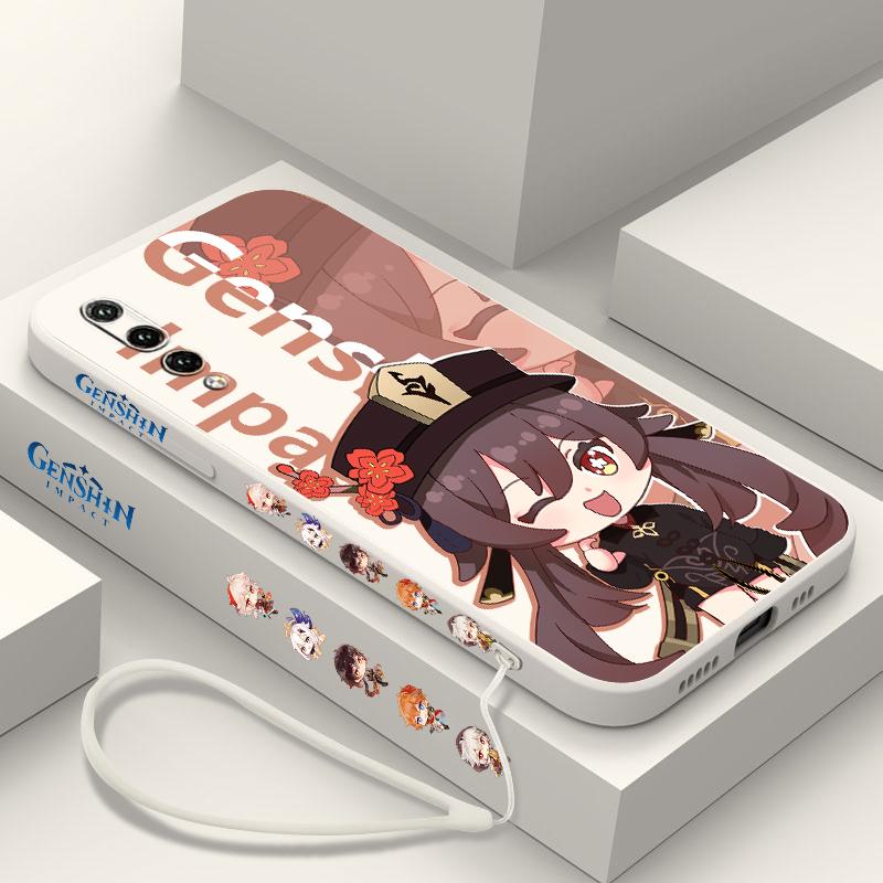 Genshin Impact Nahida HUTAO For Huawei Y9S Y9A Y9 Y6 Nova Y70 9 8 P50 P40 P30 P20 Pro Lite E 5G Liquid Left Rope Phone Case