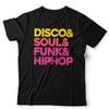 Disco Soul Funk Hip Hop Unisex and Kids T Shirt Music Lover Gift Vinyl Junkie