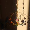 Crystal Sun Catcher Windchimes Metal Rainbow Prism Window Crystal Light Catcher Hanging Glass Prisms Garden Decoration Outdoor
