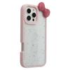 For iPhone 16 Pro Max Case Star Epoxy Design TPU+PC Phone Cover with Rhinestones/Bow Tie Decor