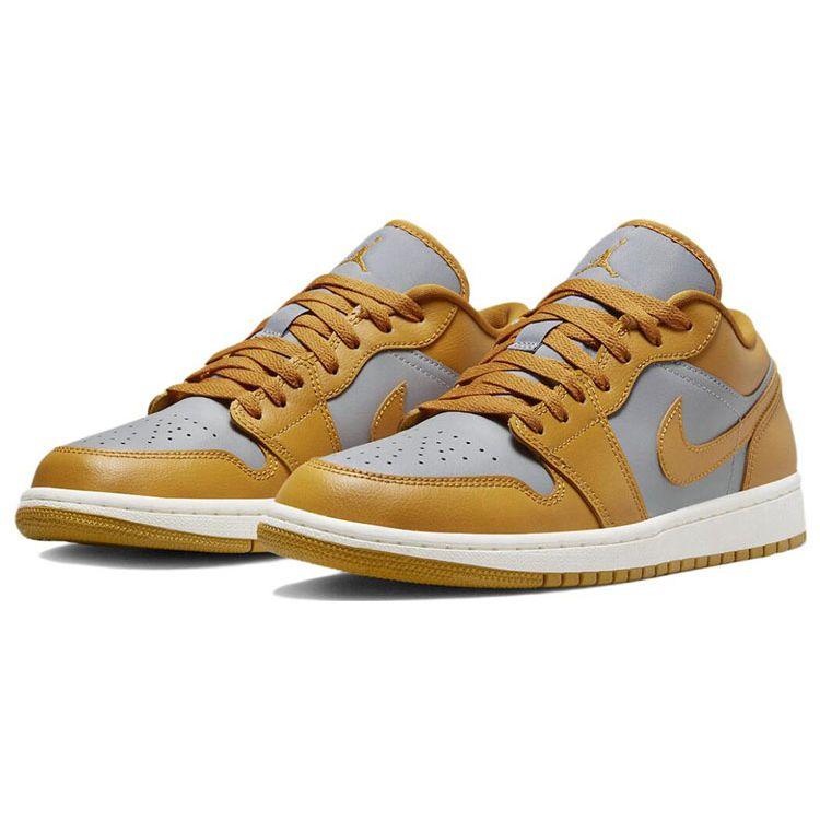 Женские кроссовки Air Jordan 1 Low Chutney Желтый цементно-серый парус DC0774-020