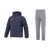 Solid Color Casual Hooded Long Sleeve Down Jacket Breathable Sports Pants Casual Sports Set Men Outerwear 23600801-013+23600703-014