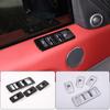 For Land Rover Range Rover Sport 2014-2017 ABS Silver Car Glass Lift Button Frame Decorative Sticker Car Interior