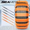 SEAMETAL 8PCS Car Snow Chains Driving SUV Off-road Outdoor Snow Tire Anti-skid Chain Thickened Tendon Universal Car Anti-skid Chain