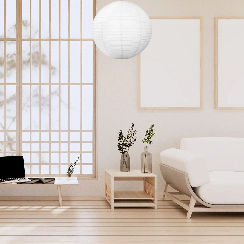 Modern Ceiling Light Cover Round Pendant Light Lamp Cover Paper Lampshade  Restaurant Farmhouse