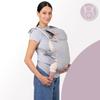 MoMi COLLET – Porte-Bébé Ergonomique et Physiologique – Portage Avant / Arrière – Réglable – Jusqu’à 15 kg – Gris