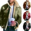 Men's Jacket Faux Fur All-in-One Winter Top Faux Fur Jacket