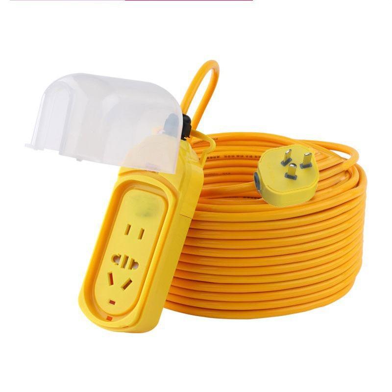 Влагозащищенный удлинитель с розеткой, длинный кабель, выключатель питания и монтажная плата для зарядки электромобилей в высотных зданиях