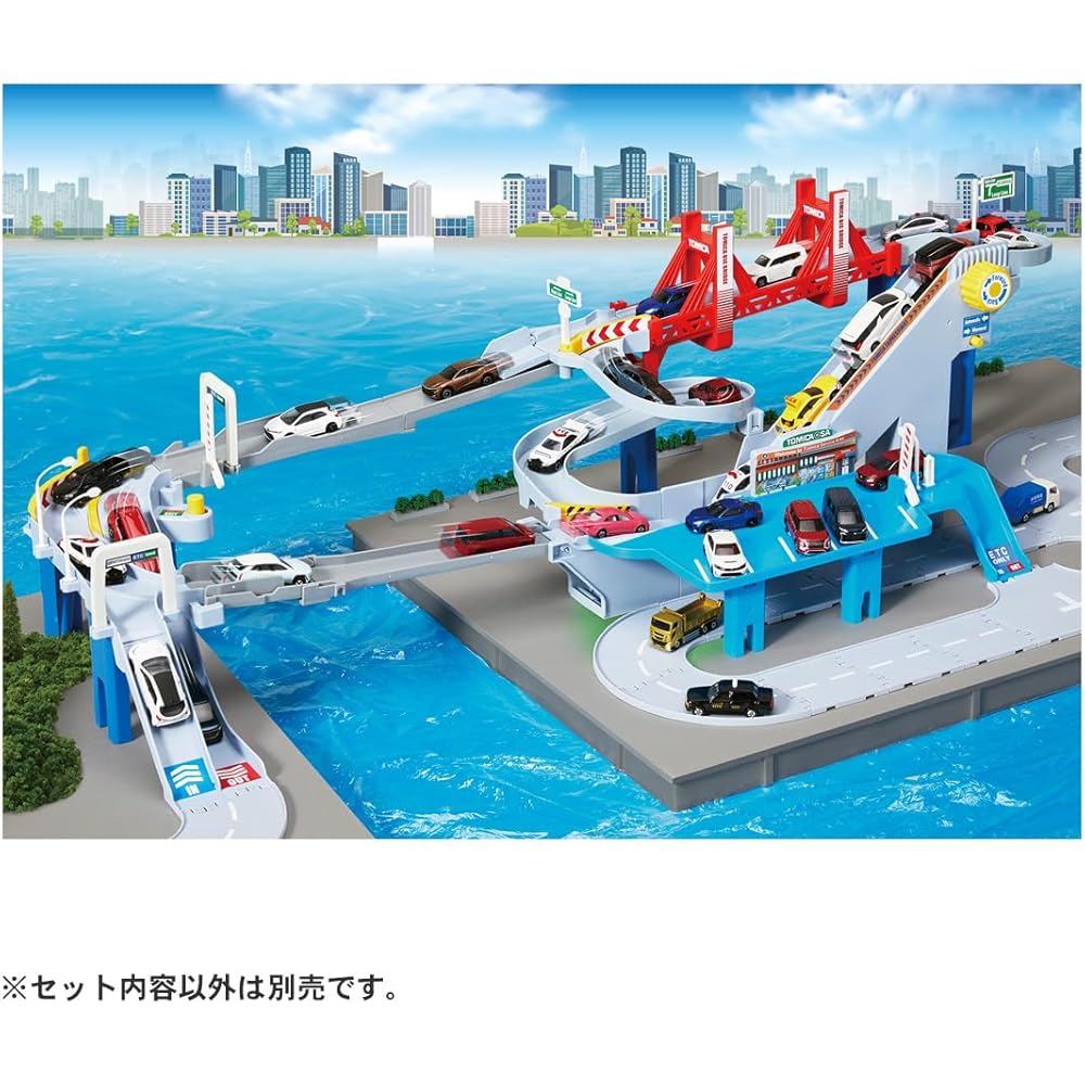 Takara Tomy Интерактивная скоростная дорога с расширяющимся курсом, 2-в-1