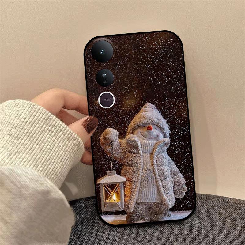 Чехол с рождественским принтом для Vivo V50 Lite V40 SE V50E V27E V25E Y39 Y29 Y38 Y28 Y27 Y53S Y33S Y17S Y19S Мягкий ТПУ Чехол-бампер для телефона