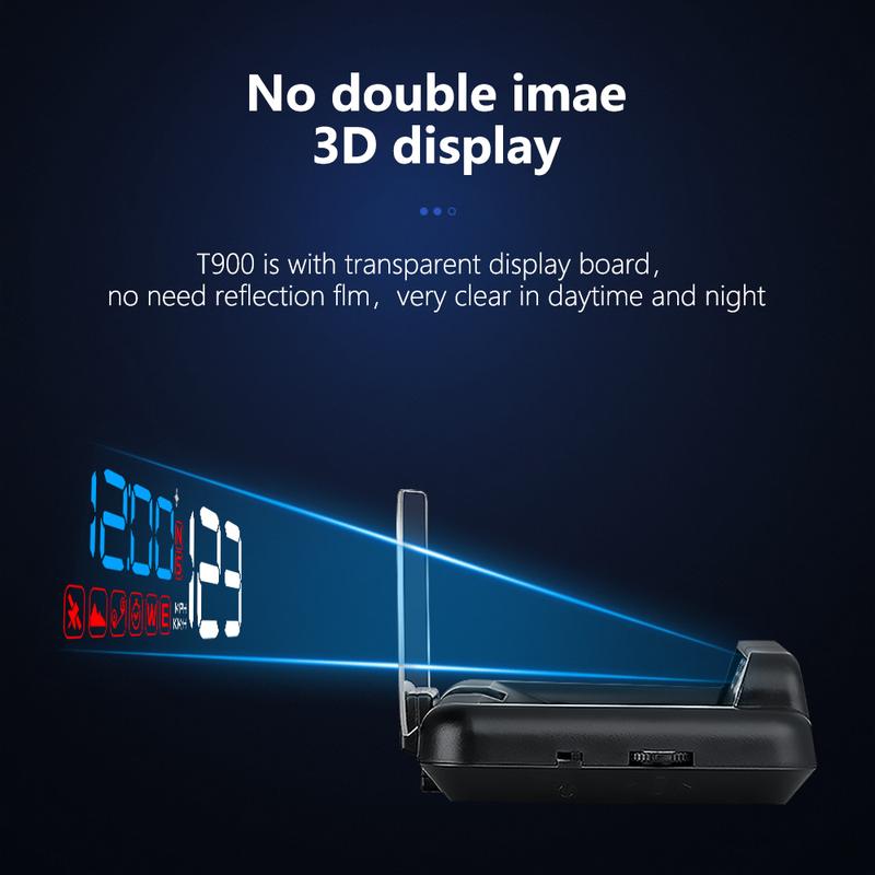 T900 GPS Head up display Car HUD Digital Smart Speedometer Windshield Projector Clock Compass Auto Electronics Accessories