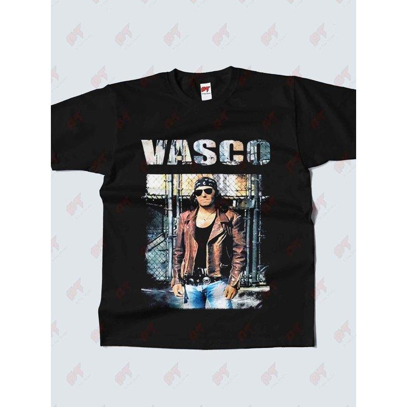 Vasco Rossi 1993 Vintage Original Material T-Shirt | Casual Crew Neck, Slight Stretch Fabric, Regular Fit, Print Pattern, Perfect for Men, All-Season