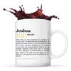 Mug Joshua Avis Frère Recommandation | Tasse Frère Cadeau Anniversaire Noël Bro