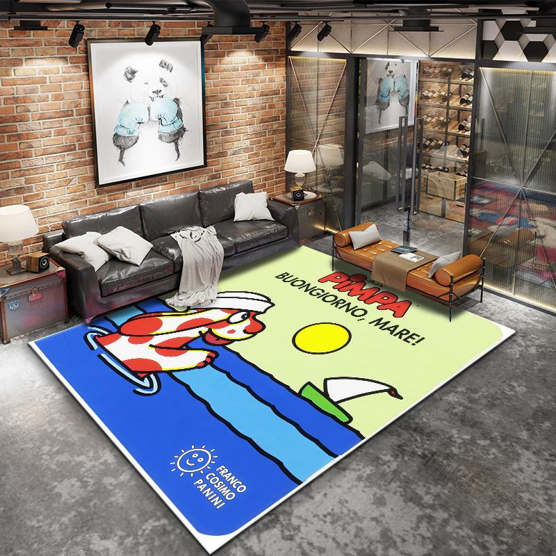 Pimpa Carpet Rug for Living Room Bedroom Home Sofa Decoration,Kids play Nonslip Floor Mat