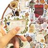 50 шт. Эстетичные винтажные виниловые наклейки Милые музыкальные ретро-ностальгические наклейки для скрапбукинга, ведения дневника, поделок DIY, планировщика, дневника