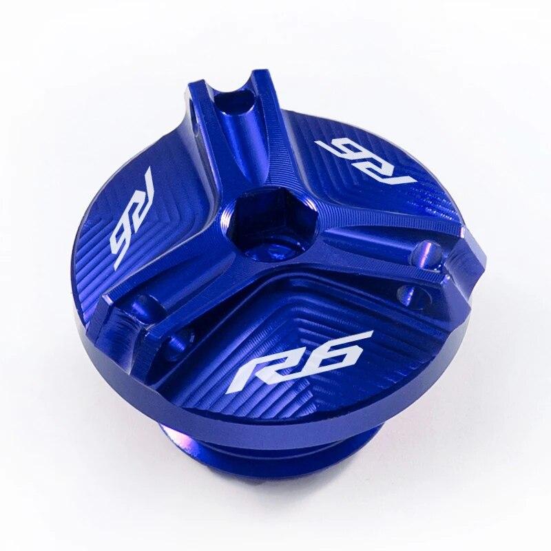 Front and Rear Brake Fuel Tank Cap and Filler Cap Protection Accessories For Yamaha R6 YZF R6 Yzfr6 YZF-R6 2010- 2022
