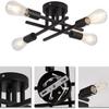 Semi Flush Mount Modern Chandelier Close To Ceiling Lighting Black Ceiling Light Fixture