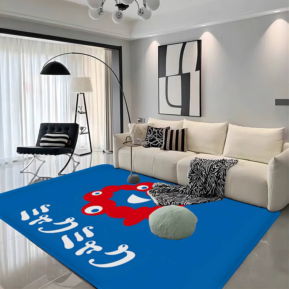 Cartoon M-Myaku-Myaku Entrance Door Mat Washable Non-Slip Living Room Sofa Chairs Area Mat Kitchen Welcome Doormat