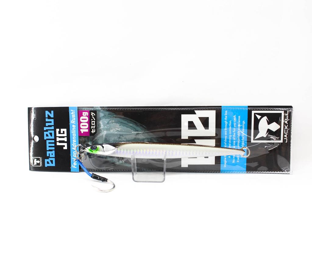 Jackall Metal Jig Bambluz Semi Long 100 Grams Ikanago Shoulder Glow (2865)