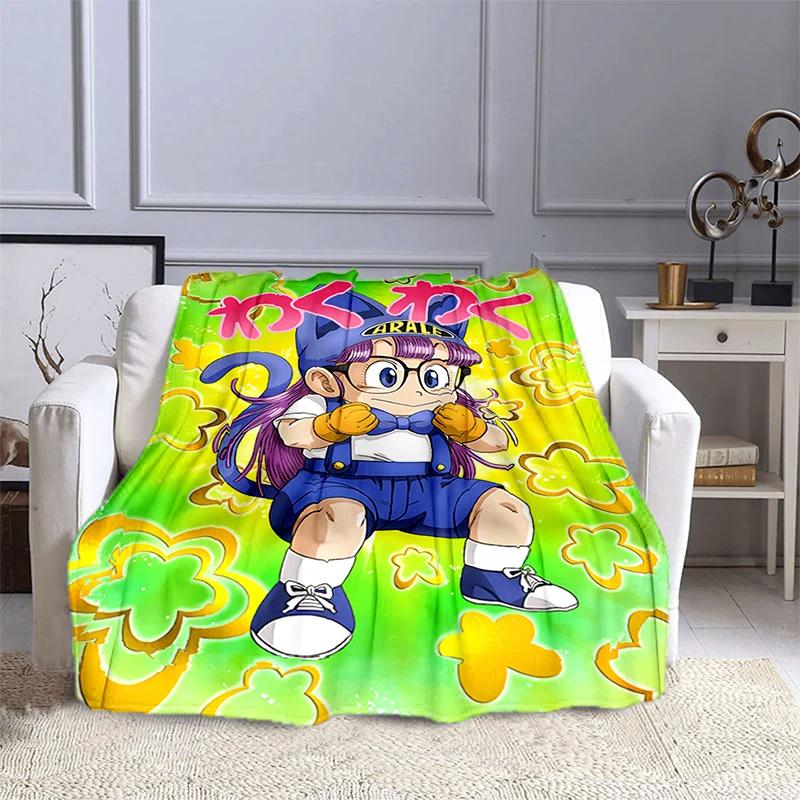 DR Slump Arale Chan Anime Printed Blanket Children's Warm Blanket Soft and Comfortable Blanket Home Travel Blanket