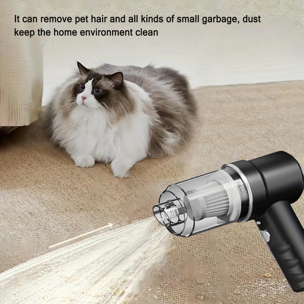 Электрический пылесос для уборки шерсти домашних животных, бытовой пылесос, беспроводной пылесос для удаления шерсти домашних животных, универсальный автомобильный портативный пылесос